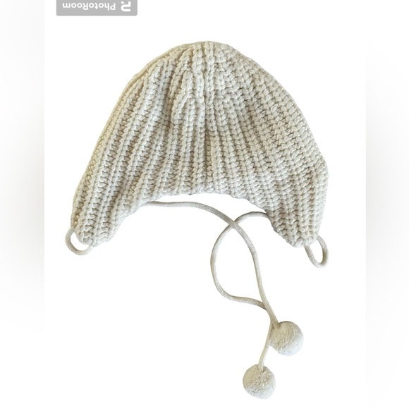 J. Crew Wool Blend Hat One Size Ivory - Picture 3 of 6